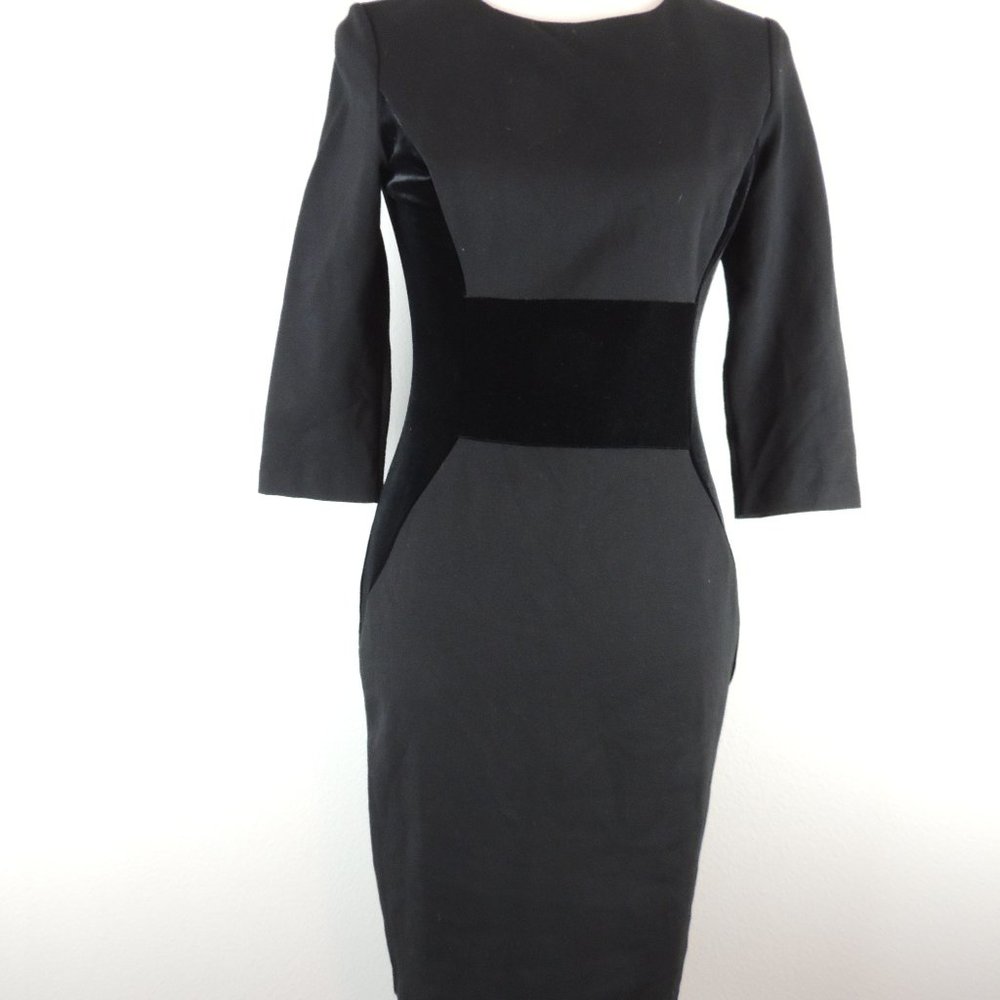 Vince Camuto Womens black holiday dress size 6
